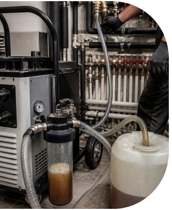 Промывка системы отопления в Белой Калитве для частного дома